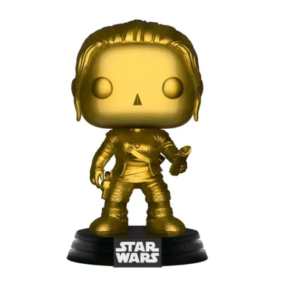 FUNKO POP! BOBBLE-HEAD: STAR WARS EPISODE 8: REY CHROME - MATT GOLD EXCL. figura