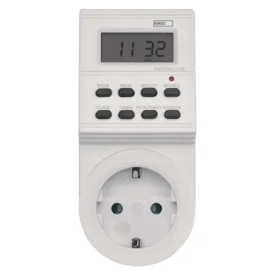 Digitalna stikalna ura tedenska P5521 schuko