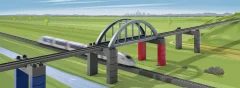 Märklin World 72218 H0 gradnik postavljen povišan železniški most
