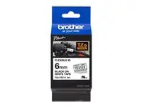 Brother TZEFX211 Flexi bel/črn 6mm, za PT