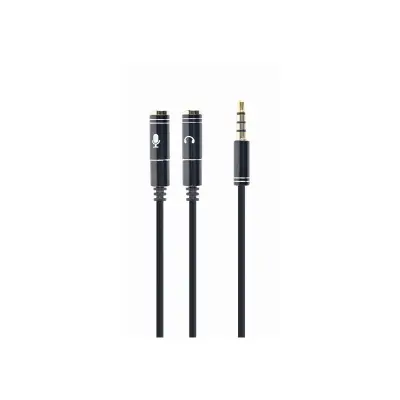 3,5 mm adapter za slušalke + mikrofon s kovinskimi priključki