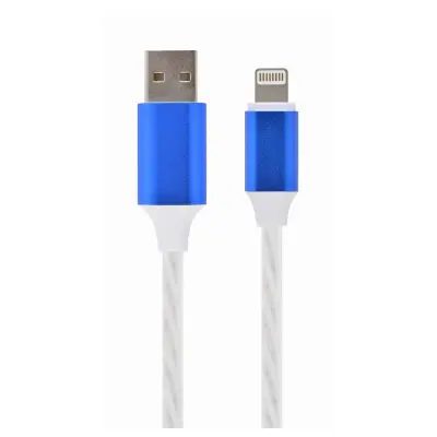 LED osvetljen kabel USB na Apple Lightning 1m
