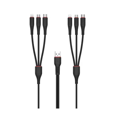 Kabel XO NB196 6v1 2x Lightning + USB-C + microUSB 1,2m / 2m
