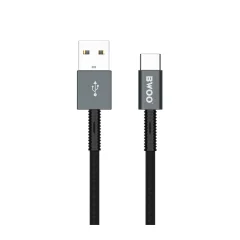 Kabel USB-A na USB-C BWOO X211C 1m 2,4A črn