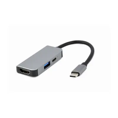 Adapter USB-C 3-v-1 USB, HDMI, PD