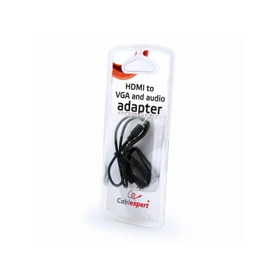 Adapter HDMI na VGA + Audio, črn, blister