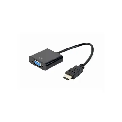 Adapter HDMI na VGA, črn