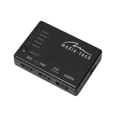 HDMI stikalo 5x HDMI 4K Media-Tech MT 5207
