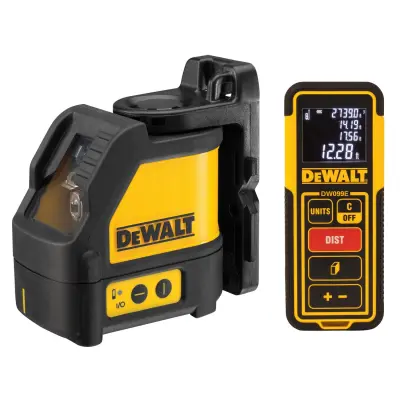 KRIŽNO LINIJSKI LASER RDEČI DW088 IN DW099E KIT