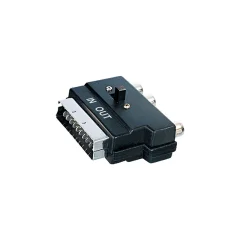 Adapter SCART / 3x RCA s stikalom