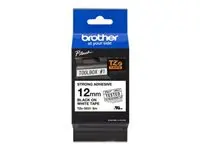 Brother TZES231 Bel/črn 12mm, trak za PT