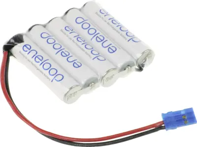 Panasonic eneloop Reihe F1x5 akumulatorski paket 5x Micro (AAA) kabel\, vtikač NiMH 6 V 750 mAh