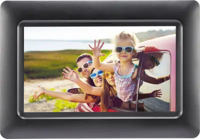 AgfaPhoto Foto Frame digitalni foto okvir 17.8 cm 7 palec  1024 x 600 Pixel 8 MB črna