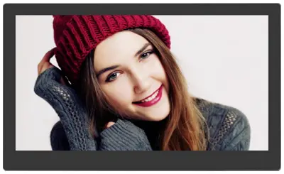 Braun Phototechnik DigiFrame 1361 digitalni foto okvir 33.8 cm 13.3 palec EEK: C (A - G) 1920 x 1080 Pixel 8 GB črna