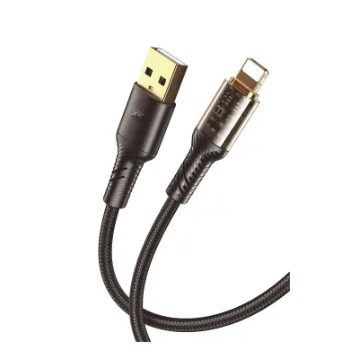 Kabel XO USB-A na 8-pin Lightning NB229 2.4A 1m črn