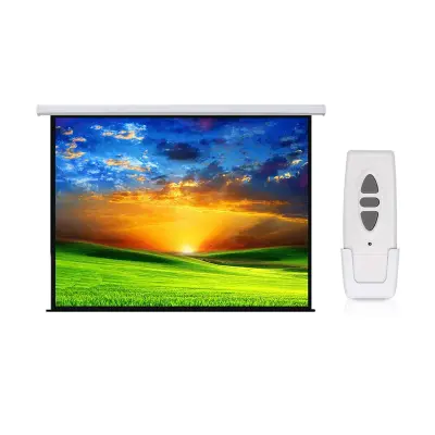 Električno projekcijsko platno z daljincem Maclean MC-593 240 x 180 cm