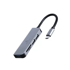 USB-C razdelilnik 3-vrata + čitalec SD kartic