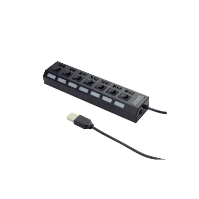 Razdelilnik USB 2.0 s stikalom UHB-U2P7-03