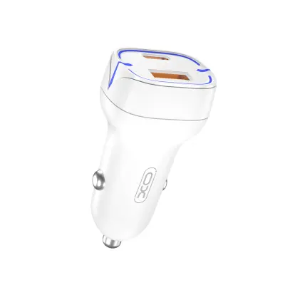 Polnilec za avto XO CC37 PD, QC3.0 1xUSB, 1xUSB-C