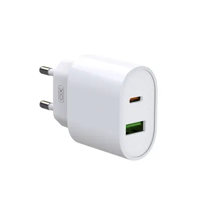 Polnilec za telefon XO L81A PD QC3.0 1x USB 1X USB-C bel