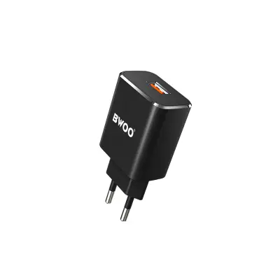 Polnilec za telefon BWOO CDA48 QC3.0 1x USB črn