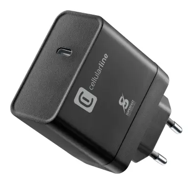 CELLULARLINE USB-C 65W, PD Hišni polnilec črn