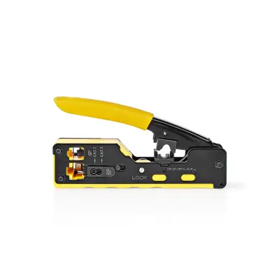 Klešče za stiskanje konektorjev RJ 12/45 CAT5/6/7 CCGG89510BK rumene