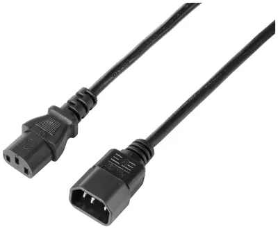 Sygonix SY-5243894 hladne naprave podaljšek  črna 5.00 m