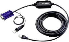KVM adapter [1x USB 1.1 vtič A\, VGA-vtič - 1x RJ45-vtičnica] 4.50 m črn ATEN