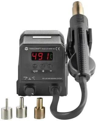 TOOLCRAFT ZD-8908 postaja na vroči zrak digitalni 300 W 100 - 500 °C