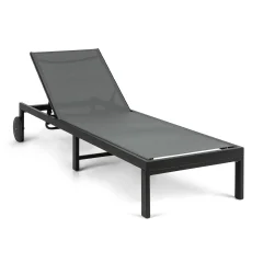 Blumfeldt Lucca Lounger, vrtni ležalnik, Siva