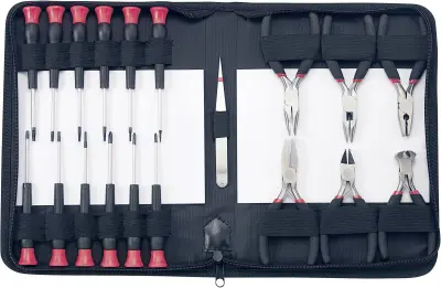 Basetech  814583 komplet orodja električar v torbi 19-delni