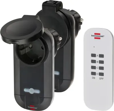 Brennenstuhl RC CE1 0201 1507030 brezžični set vtičnic   3-delni  na prostem 1000 W