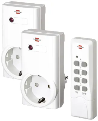 Brennenstuhl  1507150 FSK 433 MHz set vtičnic   2-kratni  vtičnica 1000 W