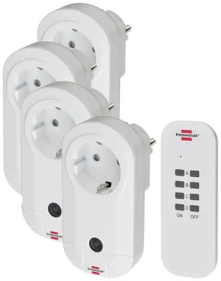 Komplet brezžičnih vtičnic\, notranja uporaba\, 1000 W\, Brennenstuhl Comfort-Line 1507050