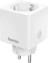 Wi-Fi vtičnica ''Mini''\, merjenje porabe\, brez zvezdišča\, krmiljeno z glasom / aplikacijo Hama  00176575 Wi-Fi vtičnica  z merilno funkcijo  v notranjosti 3680 W