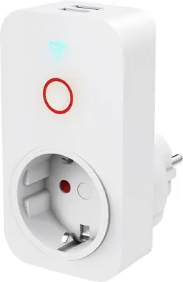 &quot\,USB&quot\, WLAN vtičnica\, 2-way USB\, 2.300 W\, 10 A Hama  00176612 Wi-Fi vtičnica    v notranjosti 2300 W