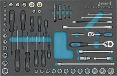 TORX® vijačni ključ Dvojni obročasti ključ\, vijačni ključ itd. Hazet  163-53/75 komplet orodja obrtnik  75-delni