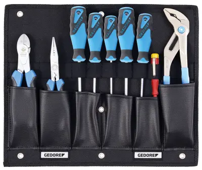 Gedore 9-delni set orodja s kleščami/izvijači 2836181