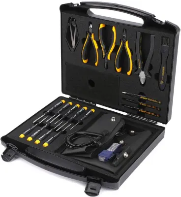 Bernstein Tools for Electronics  2280 komplet orodja ESD\, profesionalna v kovčku 18-delni