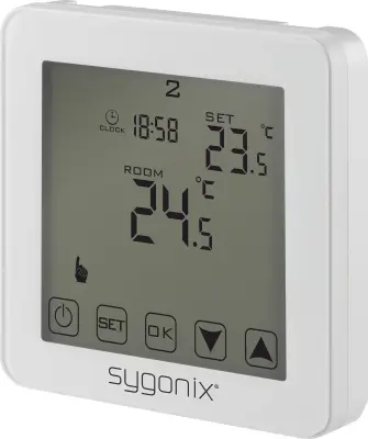 Sygonix SY-4961570 Touch 2 sobni termostat podometna tedenski program  1 kos