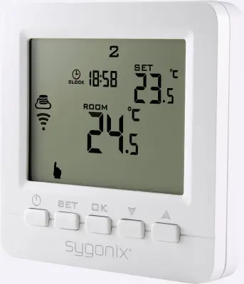 Sygonix SY-4500820  brezžični sobni termostat podometna tedenski program  1 kos