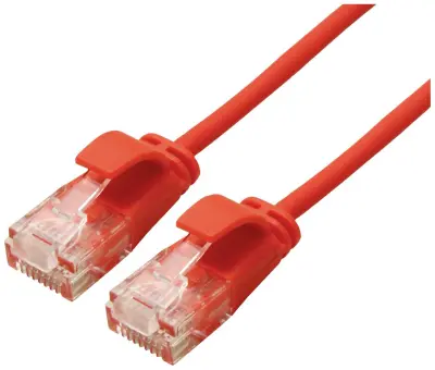 Roline 21.15.3910 RJ45 omrežni kabel\, Patch kabel CAT 6a U/UTP 0.15 m rdeča  1 kos
