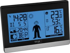 TFA Dostmann Weather Boy 35.1159.01 digitalna brezžična vremenska postaja Napoved za 8 ur Maks. število senzorjev 3
