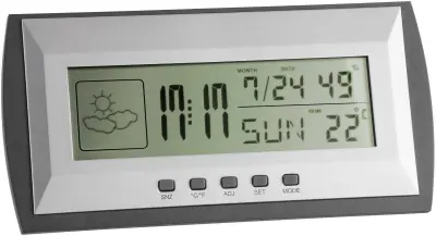 Elektronska digitalna vremenska postaja TFA\, srebrna 35.1065