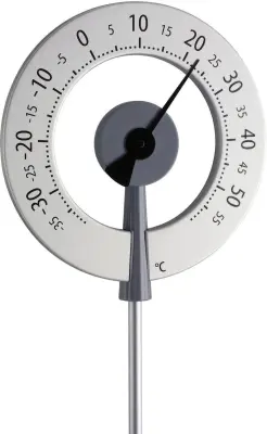 Analogni termometer TFA\, srebrna\, notranja in zunanja uporaba\, 12.2055.10