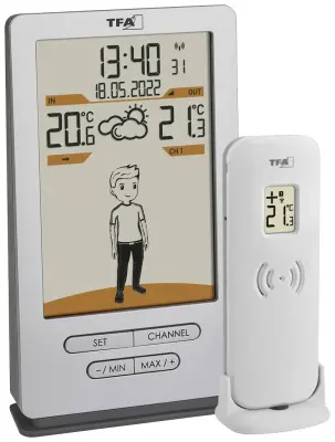 TFA Dostmann Weather Jack 35.1166.54 digitalna brezžična vremenska postaja Napoved za 12 do 24 ur Maks. število senzorjev 3 kos
