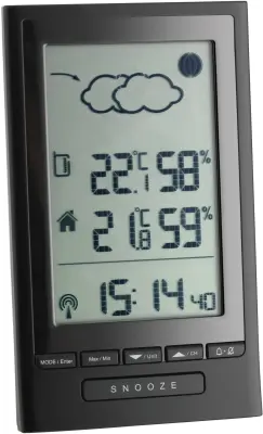 TFA Dostmann Modus Plus 351122 digitalna brezžična vremenska postaja Napoved za 12 do 24 ur Maks. število senzorjev 3