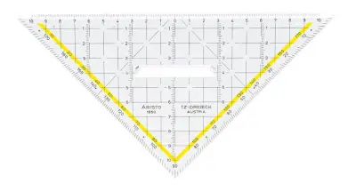 Aristo Geo-trikotnik z držalom, 22,5 cm