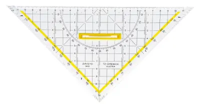 Aristo Geo-trikotnik z držalom, 25 cm